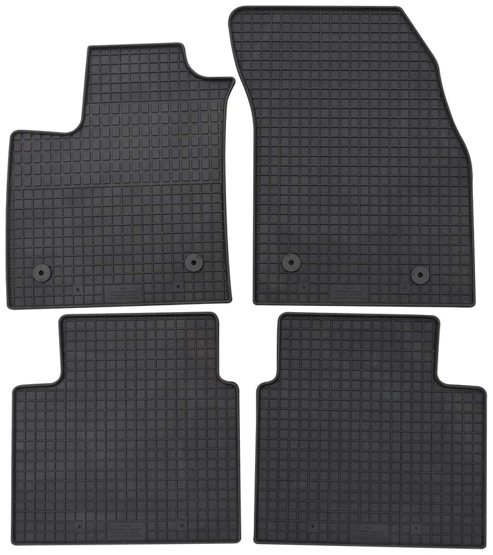 PETEX Rubber Mats for Focus from 09/2018 / Focus Active from 2019 Black 4-Piece Set