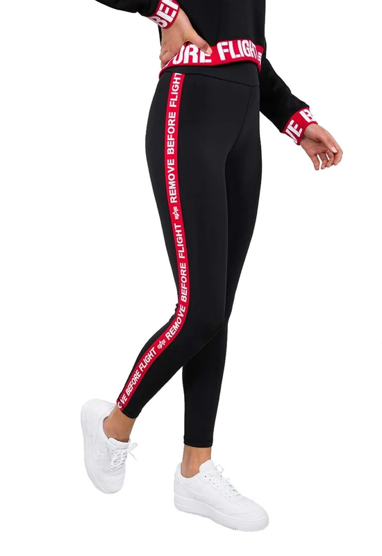 ALPHA INDUSTRIES Women's RBF Tape Pants, Black (Black-03), M - Image 1