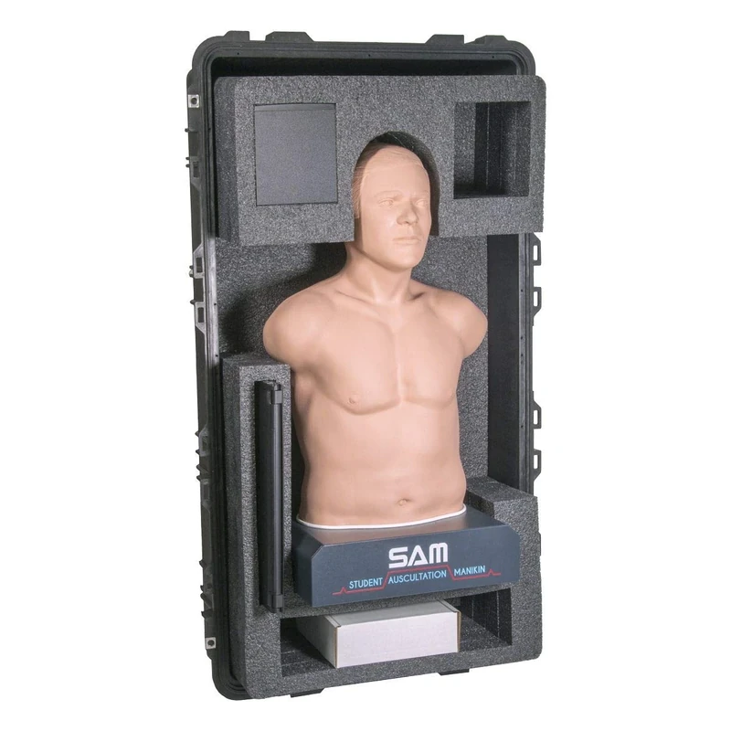 SAM Student Auscultation Manikin Storage/Carry Case w/wheels and handle