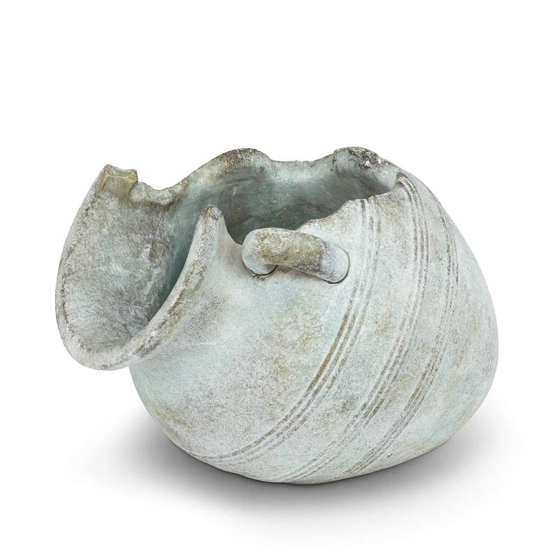 Abbott Collection 27-ATHENS-805 Tipped Urn Planter-6" H, Grey