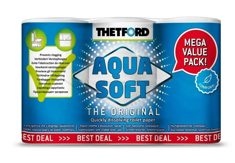 Thetford Aquasoft Soft Toilet Tissue (6 Rolls) - Image 1