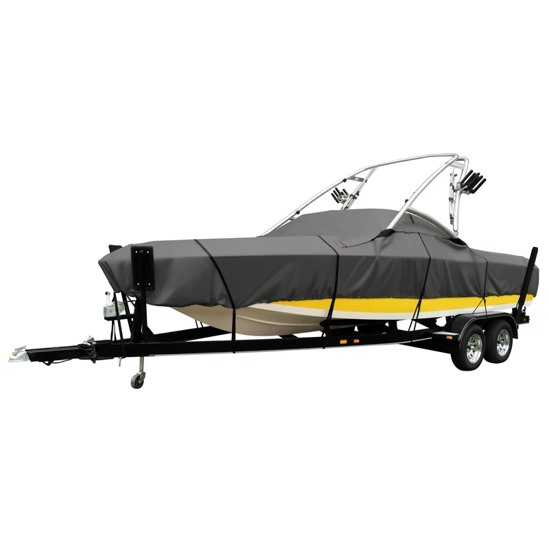 Classic Accessories StormPro Heavy-Duty Ski & Wakeboard Tower Boat Cover, Fits boats 17-19 ft long, beam width to 102 in wide