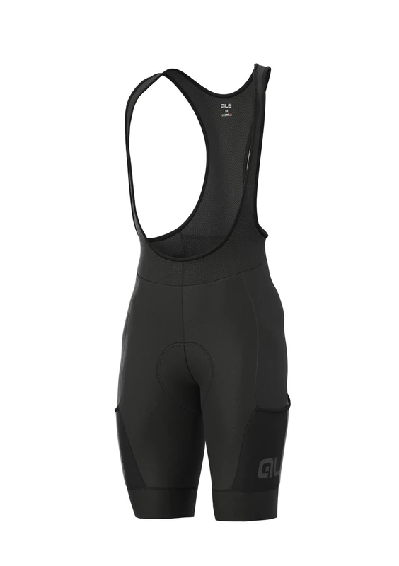 Alé Cycling Men's Gravel Stones Cargo Bib Shorts, Black, XL