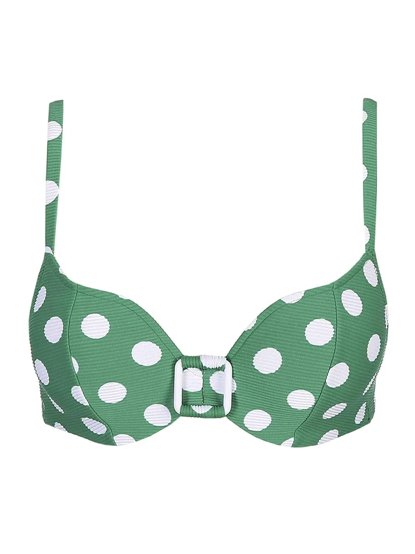 Marie Jo Rosalie Women's Padded Bikini Top - Green - Medium