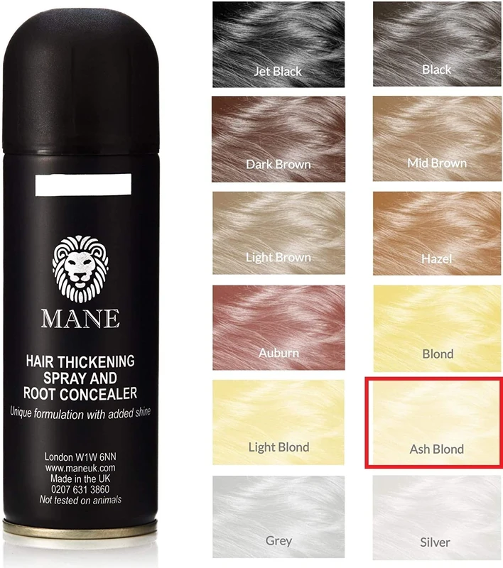 Ash Blonde - Mane Hair Thickening Spray for hair loss
