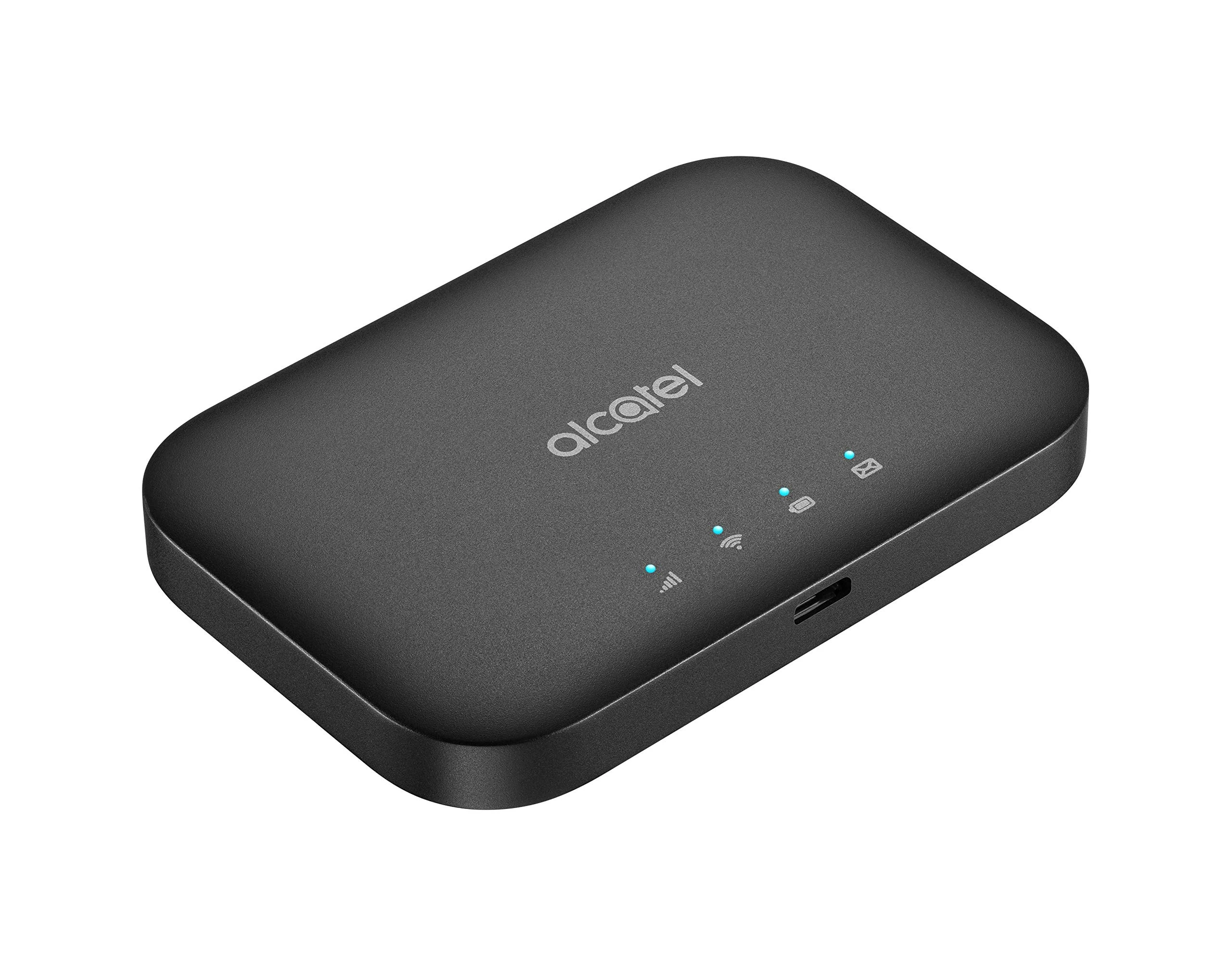 Alcatel - Link Zone Modem Mobile 4G, LTE (CAT.7), WiFi, Hotspot for up to 32 Users, 2150 mAh Battery, Black [Italy]