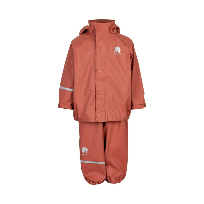 CeLaVi Unisex Basic Rainwear Suit Solid Raincoat