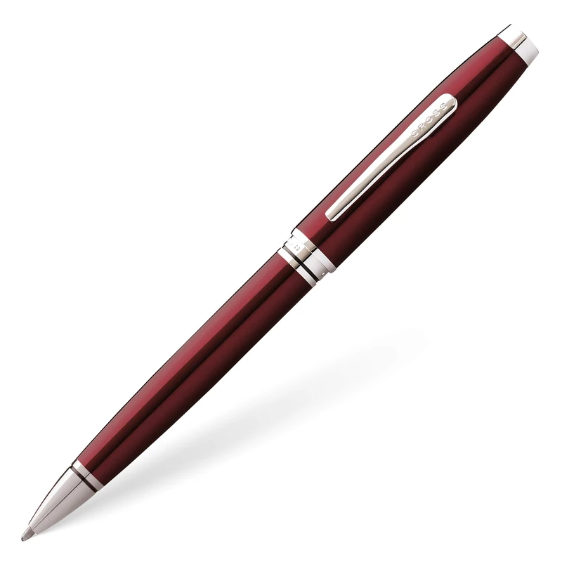 Cross Coventry Ballpoint Pen (Medium Stroke Thickness with Gift Box) Red/Chrome - Image 1