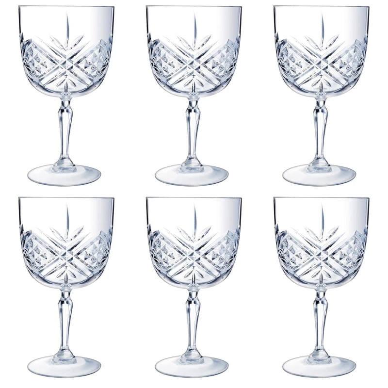 Arcoroc ARC P8821 Broadway Gin and Tonic Cocktail Glass, 580 ml, Set of 6, Clear