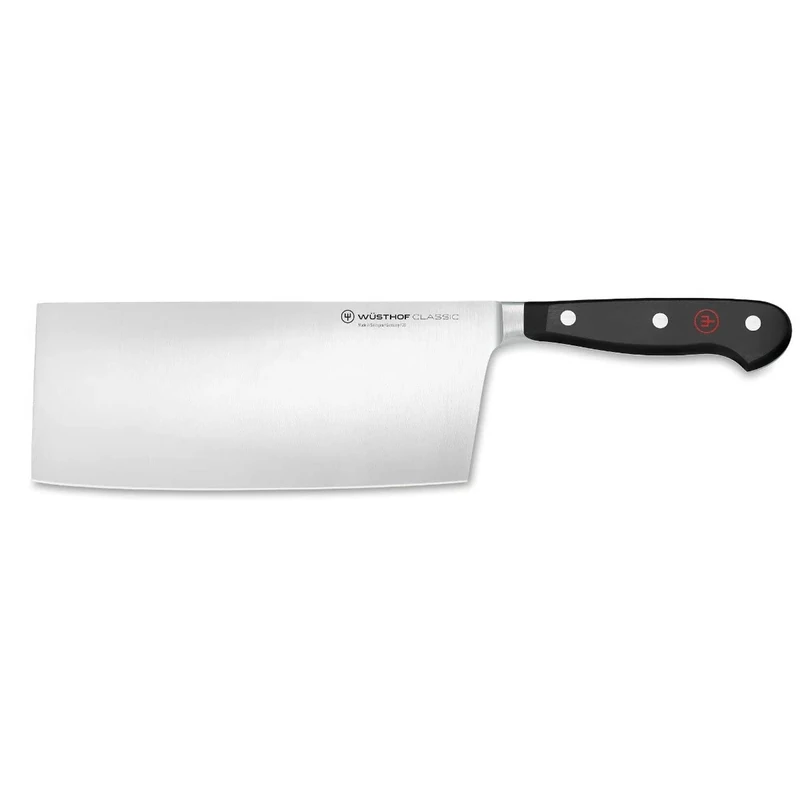 Wüsthof Classic 7 Inch Asian Chef's Knife, 18 cm, Black