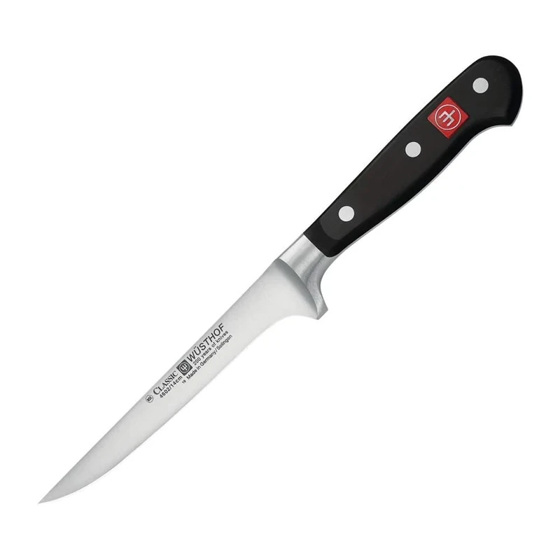Wüsthof Classic 5 Inch Boning Knife, Black/Silver, 269mm