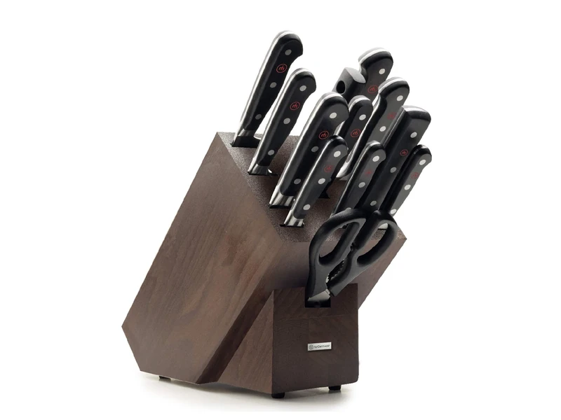 Wüsthof Classic 12-Piece Knife Block Set, Brown