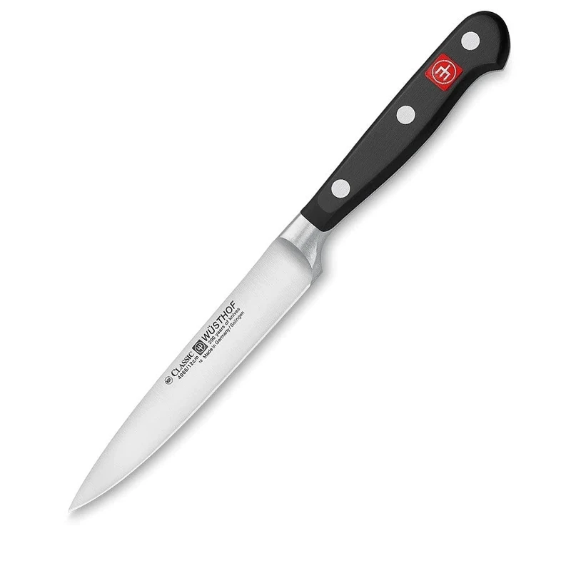 Wüsthof Classic 4.5 Inch Utility Knife, Black/Silver, 229mm