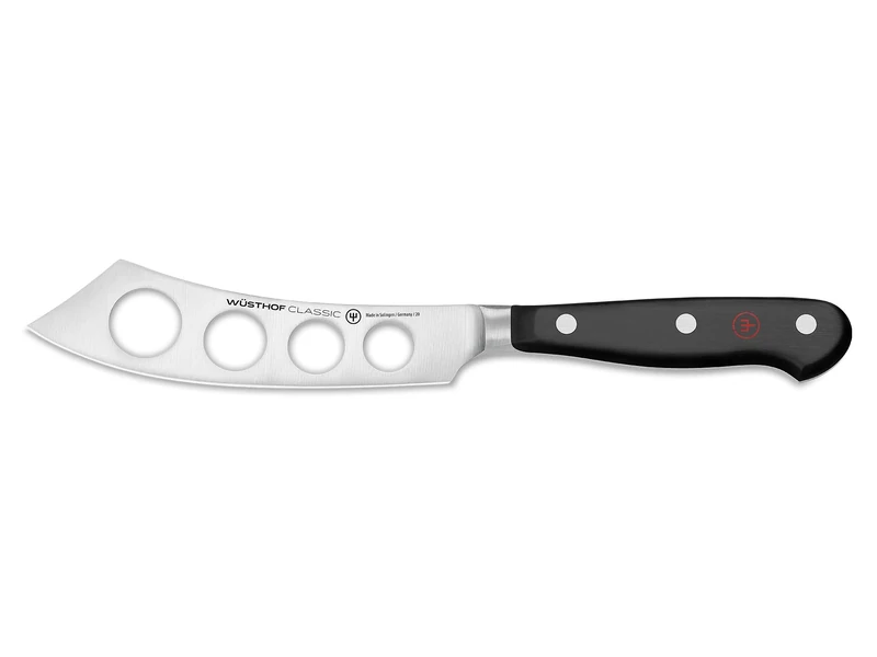 Wüsthof Classic 5 Inch Cheese Knife, Black, Silver