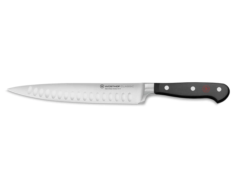 Wüsthof Classic 8 Inch Hollow Edge Carving Knife, Silver, 20 Cm