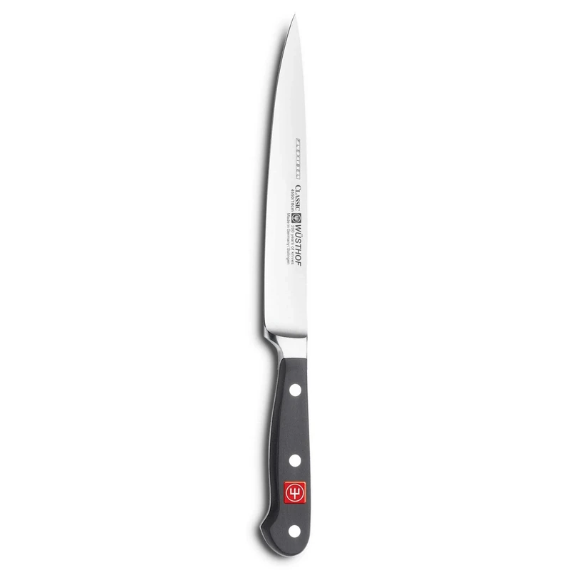 Wüsthof Classic 7 Inch Flexible Fillet Knife, Black