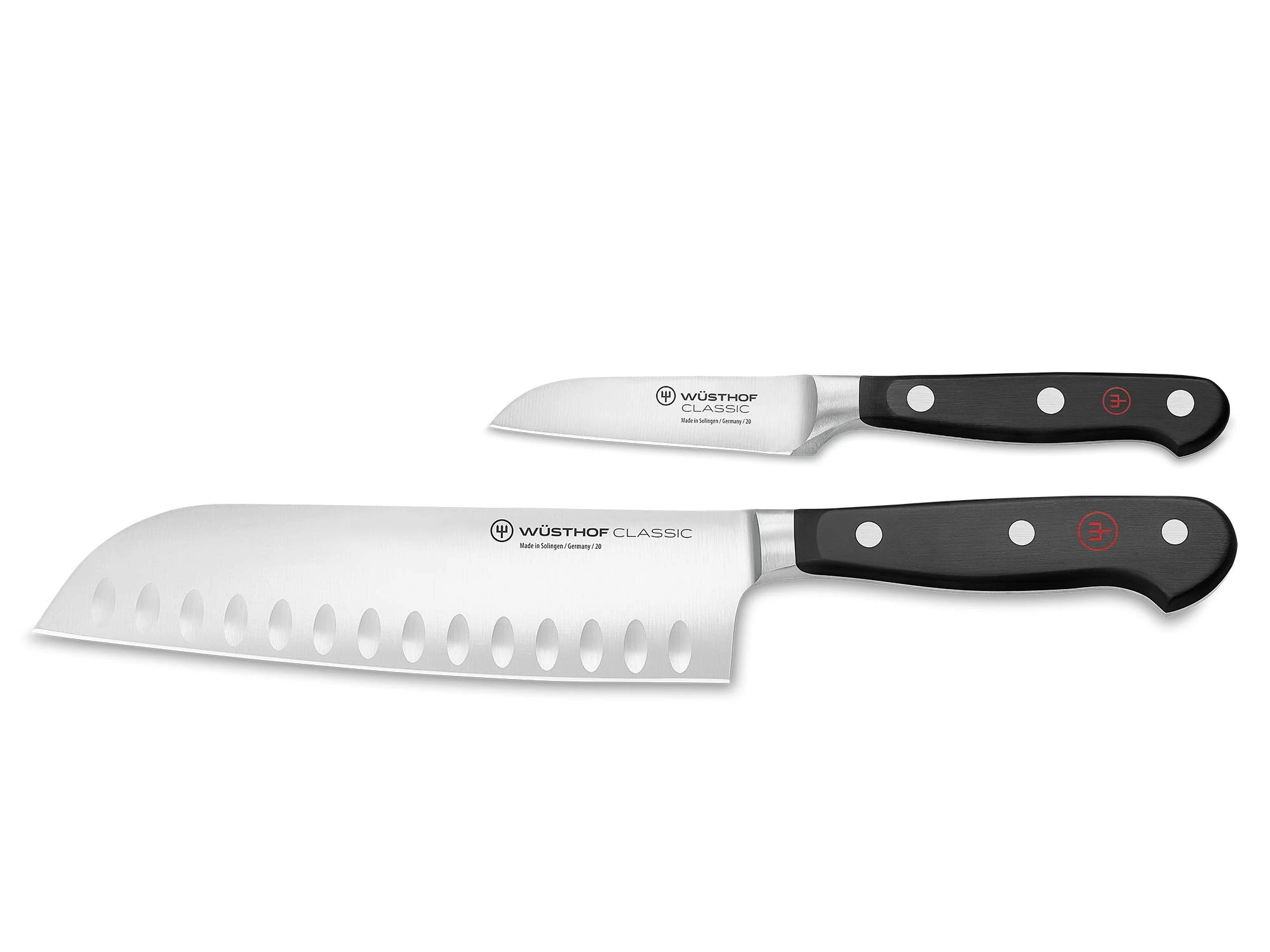Wüsthof Classic 2-Piece Asian Knife Set, Black