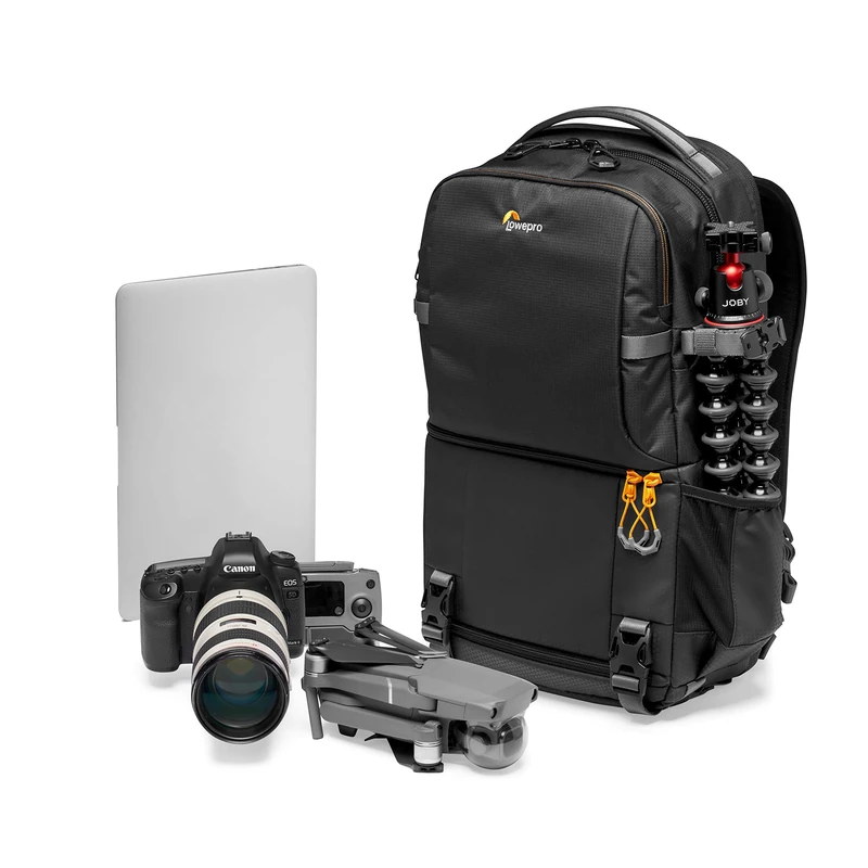 Lowepro Fastpack BP 250 AW III Camera Backpack - QuickDoor Access, fits 13 Inch Laptop, Compartment for DSLR accessories- Camera Bag for Mirrorless or DSLR - 300D Ripstop - Black