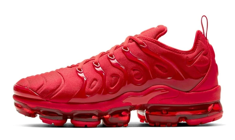 NIKE CW6973-600 Air Vapormax Plus Men Triple red UK 7
