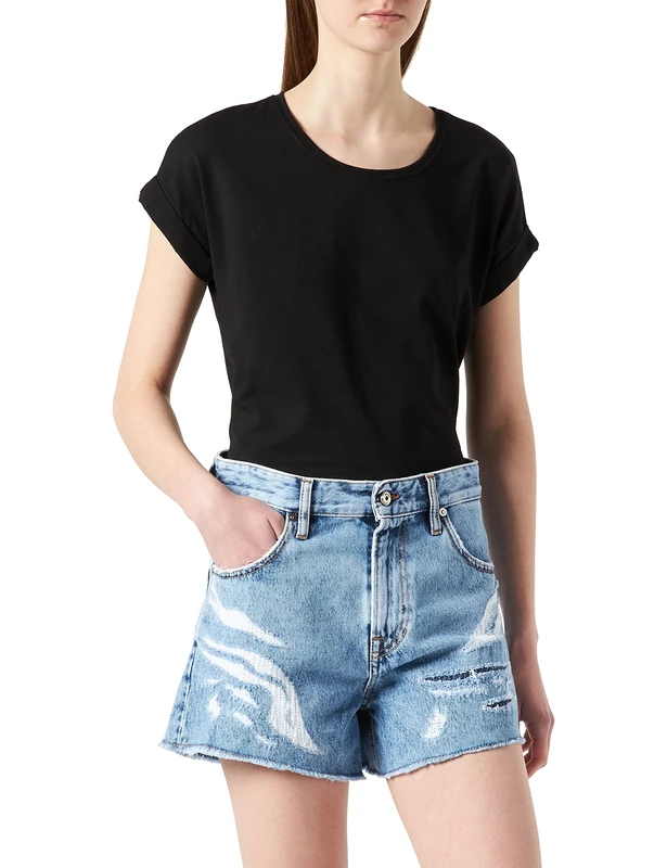 Just Cavalli Women's Short Pants Skort, Blu, 50