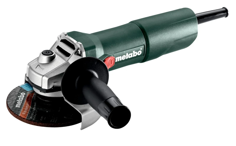metabo Angle Grinder W 750-125 - 750 W, 125 mm Disc Diameter, 11,500 RPM, 1.9 Nm Torque, Compact and Ergonomic for Grinding, Separation, Milling, Ideal for Workshop and Construction Site, Includes