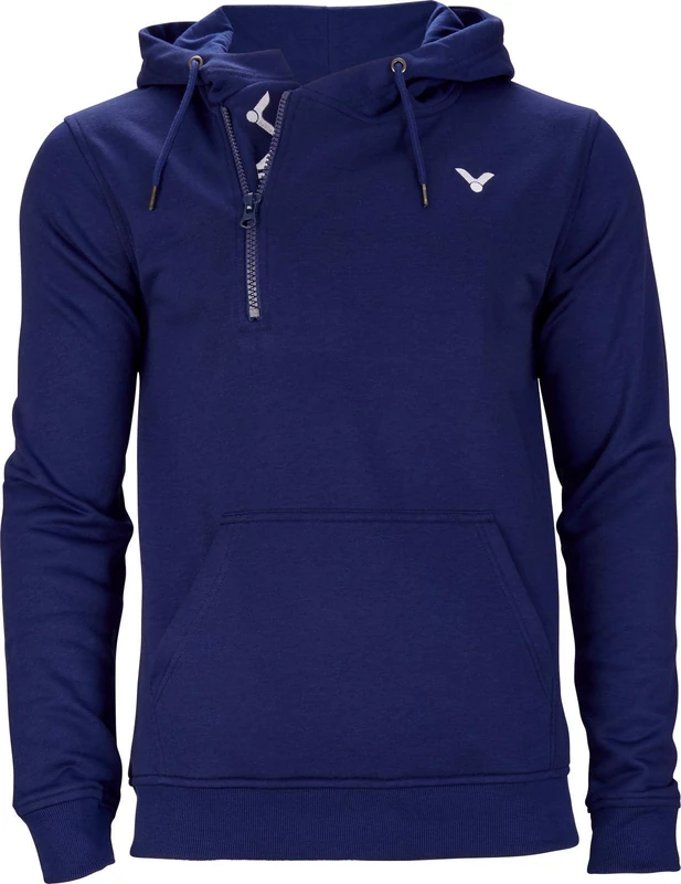 VICTOR Sweater Team Navy Unisex Hoodie with Hood and Zip