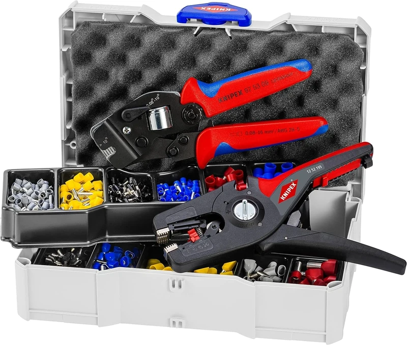 KNIPEX Crimp Assortment for Wire Ferrules 13 Parts 265 mm, 97 90 15