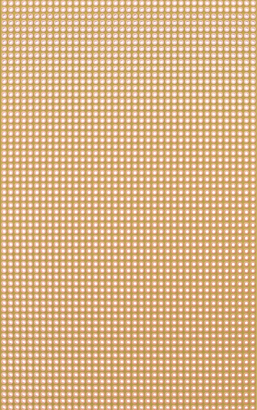 Solder point grid, Hp. 100 x 160 mm, RM 2.54 mm