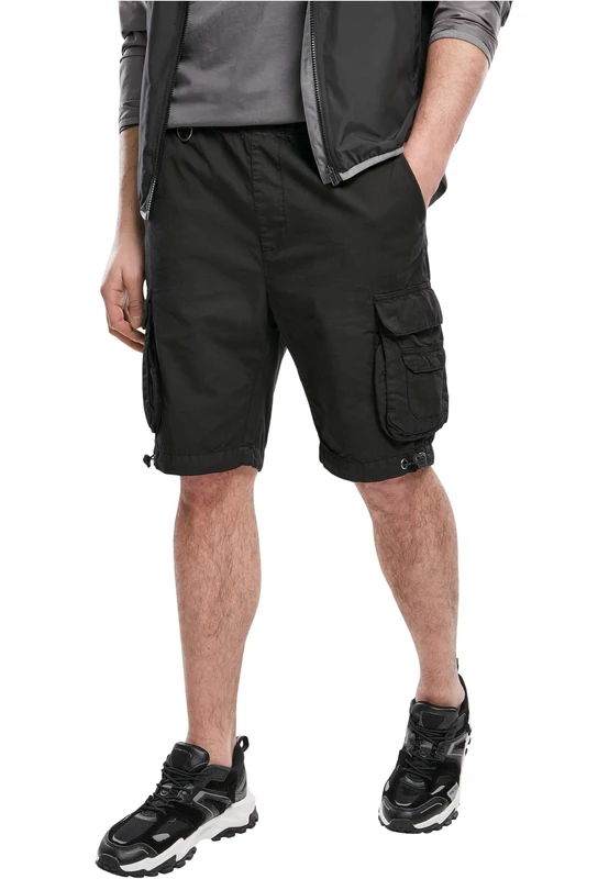 Urban Classics Men's Double Pocket Cargo Shorts, Black, XXXL