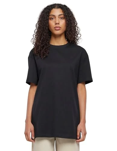 Urban Classics Women's Ladies Oversized Boyfriend Tee T-Shirt, Black, XS