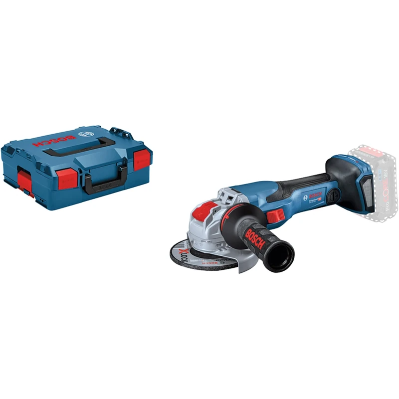 Bosch Professional BITURBO GWX 18V-15 C cordless angle grinder (125 mm disc diameter, X-LOCK holder, excl. rechargeable batteries and charger, in L-BOXX)