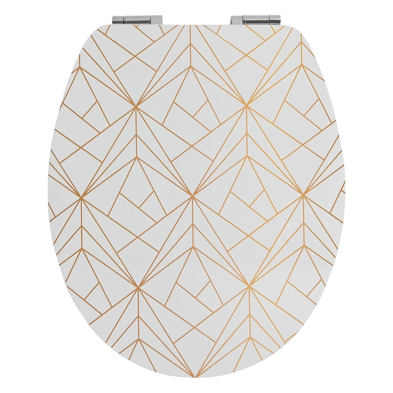 Wirquin Trendy Line Diplomat 20722723 Toilet Seat Geometric Gold