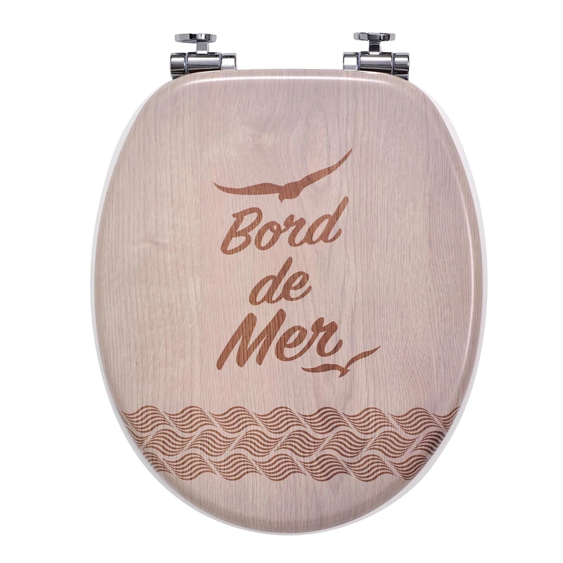 Wirquin 20722976 Trendy Line Woody Toilet seat, Seaside - Image 1