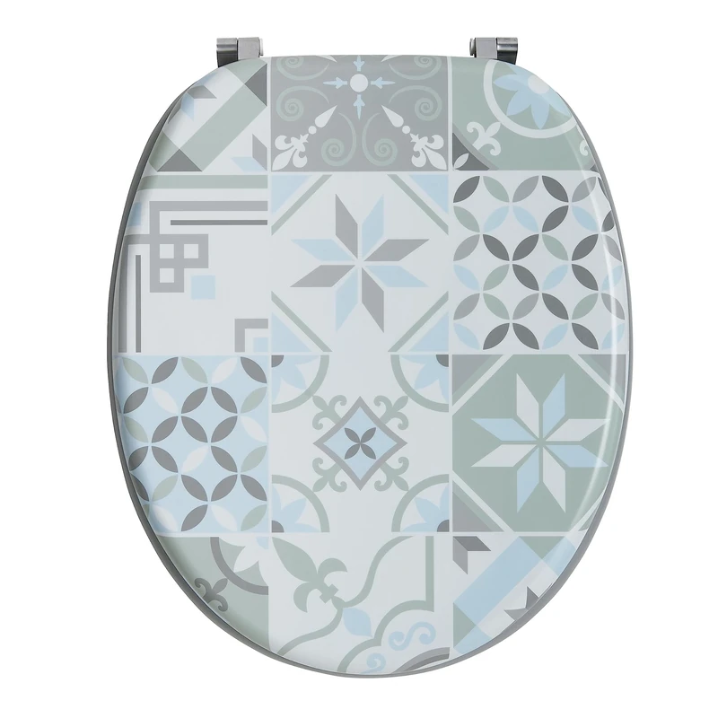 Wirquin Trendy Line Woody 20722724 Toilet Seat Coloured Deco Tiles