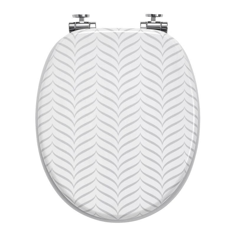 Wirquin Trendy Line Woody 20722977 Toilet Seat Chevron