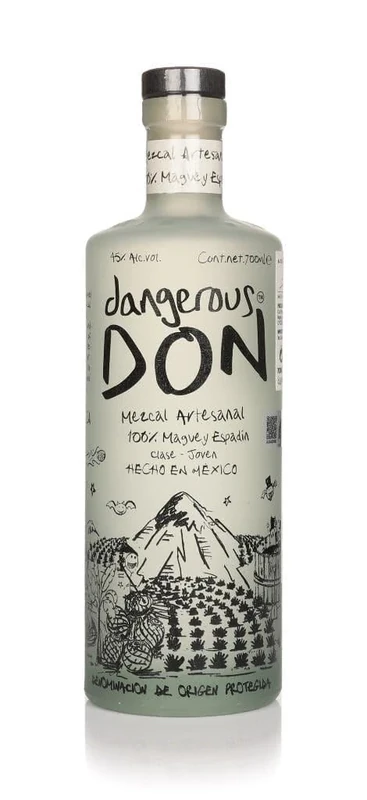 Dangerous Don Joven Espadín Mezcal 70cl, 45 pct ABV - Made in Oaxaca, Mexico from 100 pct Espadín agave - Smooth, smoky and artisanal - Perfect neat or for mezcal cocktails