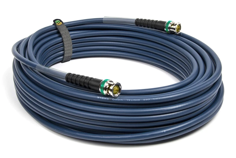 Emelec VíasCom EQ3006A/0300-30.0m Video Connection 4K-UHD 12G-SDI (0.80/3.75/6.00) with BNC 4K-UHD - Unifilar Conductor - Blue - Flexible PVC