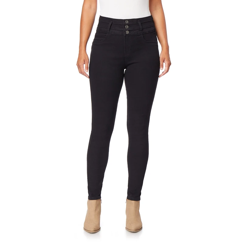 Angels Forever Young Women's Misses Evershape Skinny Jeans, Onyx, 8