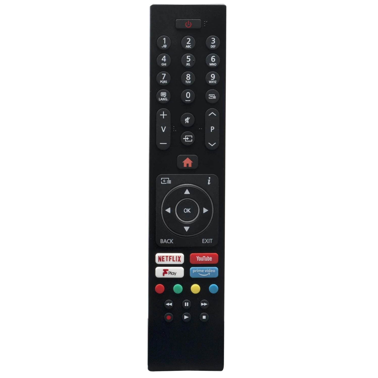 RC43137P Replace Remote Control - VINABTY Replace Remote for Bush Digihome Finlux Smart TV 32-EB-HD 49-EB-FHD 43-EB-FHD 40-EB-FHD 43-FUD-8020 49-EB-UHD 49-FUD-8020 55-FUD-8020 65-FUD-8020 32-FHD-5120