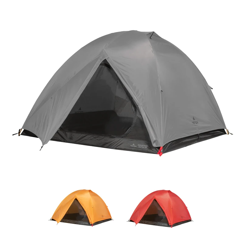 TETON Sports Mountain Ultra Tent; 3 Person Backpacking Dome Tent for Camping; Grey, Model: 2007GY
