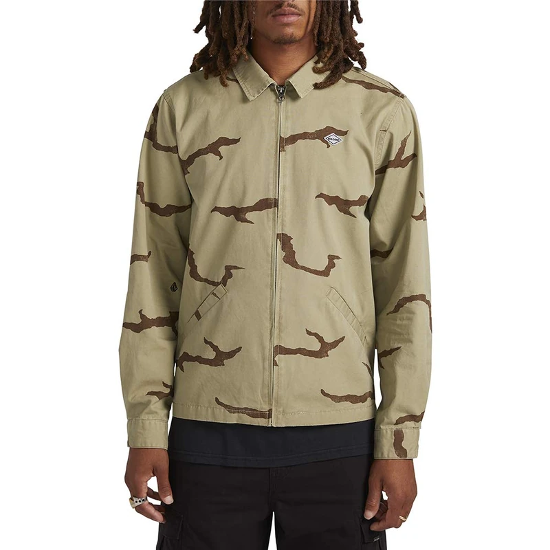 Volcom Burkey Jkt Jacket, Men, mens, Jacket, A1512008, Moss, Stone, M