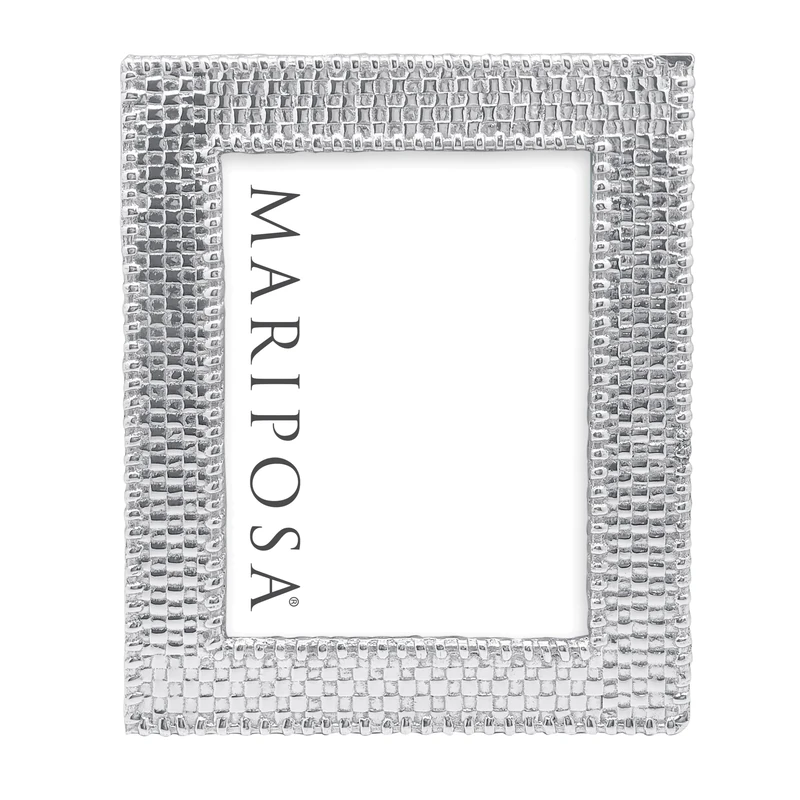 MARIPOSA Picture Frame, Silver, 5x7 inch