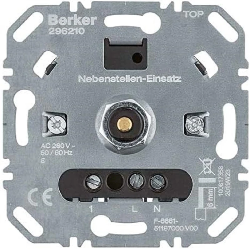 Berker 4011334510154 Insert for Uni-Dd 296210 Comfort Soft Light Control Dimmer