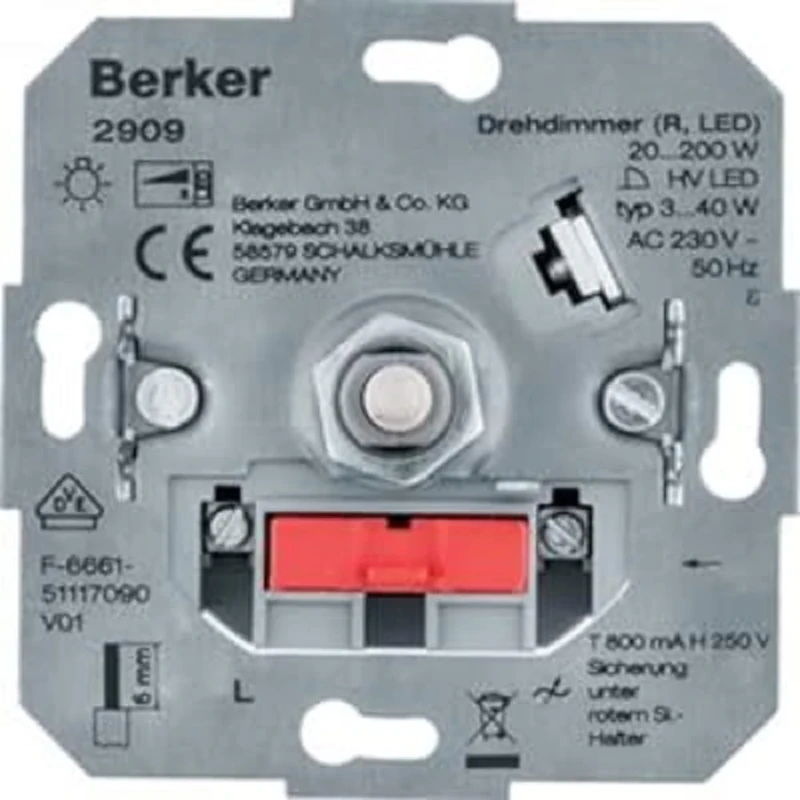 Berker Rotary Dimmer (R, LED) 2909