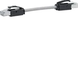 Hager HTG480H RJ45 Network Cable, Patch Cable 0.20 m, Pack of 1 - Image 1