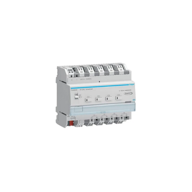Dali Actuator 4-Way KNX Easy Broadcast Hager TXA664D
