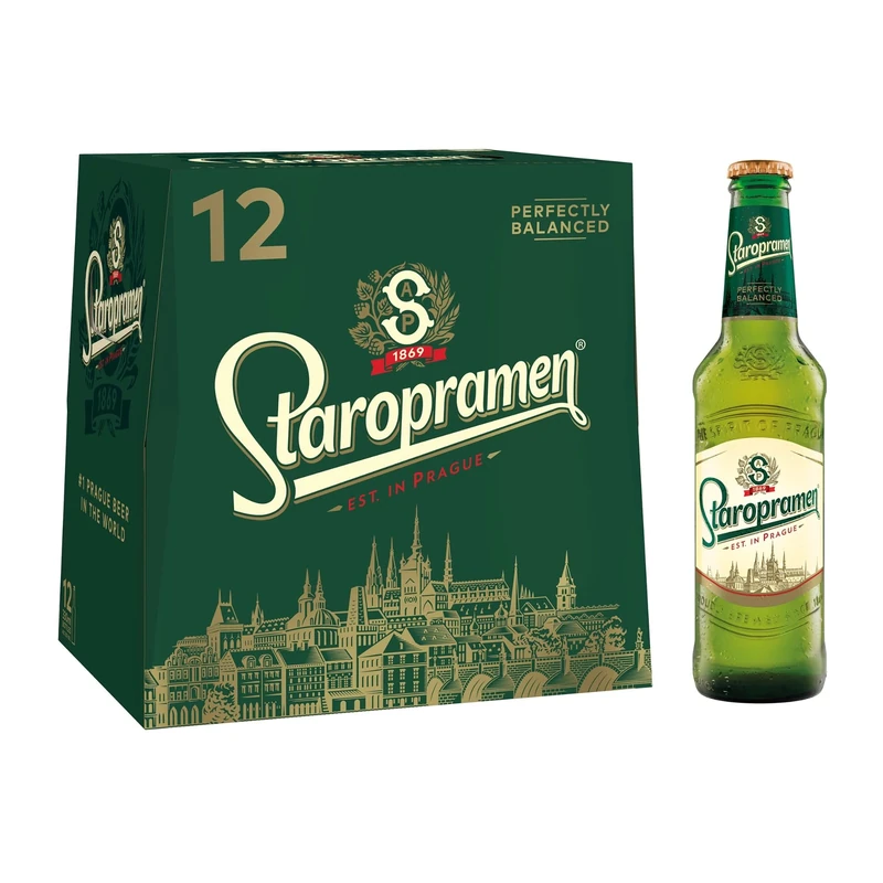 Staropramen Premium Czech Lager, 12 x 330ml