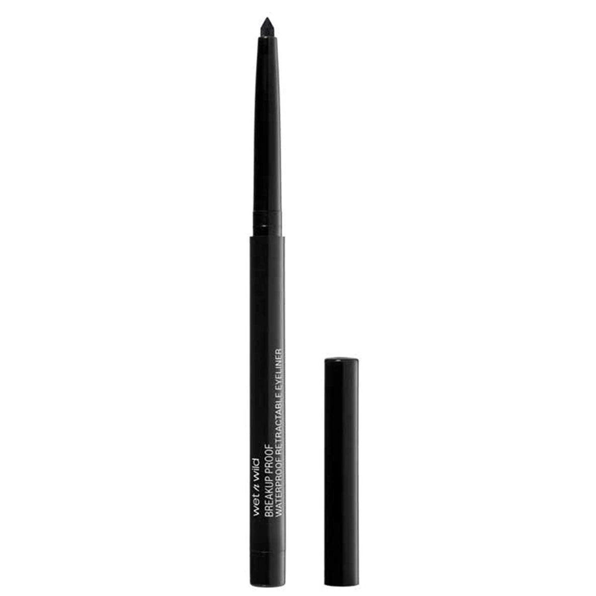 Wet n Wild, Megalast Retractable Eyeliner, Gel Eyeliner with Intense Finish and Long-lasting Effect for 16 Hours, Makeup for Eyes, Pigmented and Stain-proof Formula, Black
