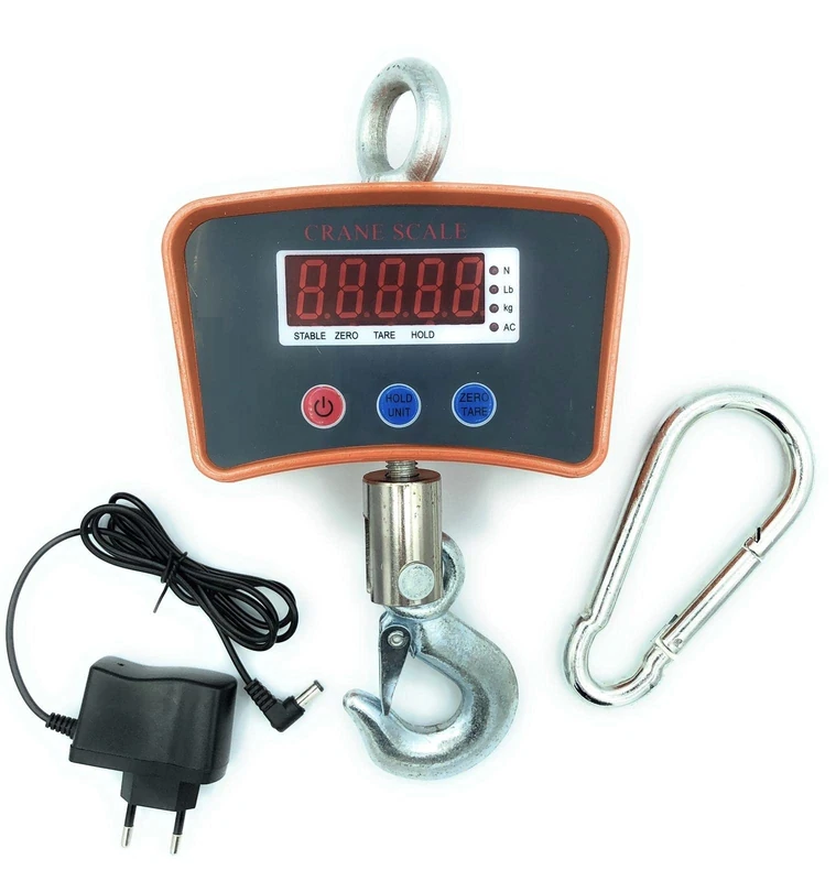 TEMPO DI SALDI Professional Digital Industrial Scale with Hook Dynamometer up to 1000 kg