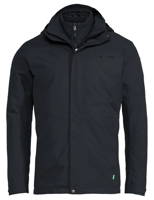 VAUDE Men's Caserina 3in1 Jacket II 2in1 Jacket - Phantom Black, M